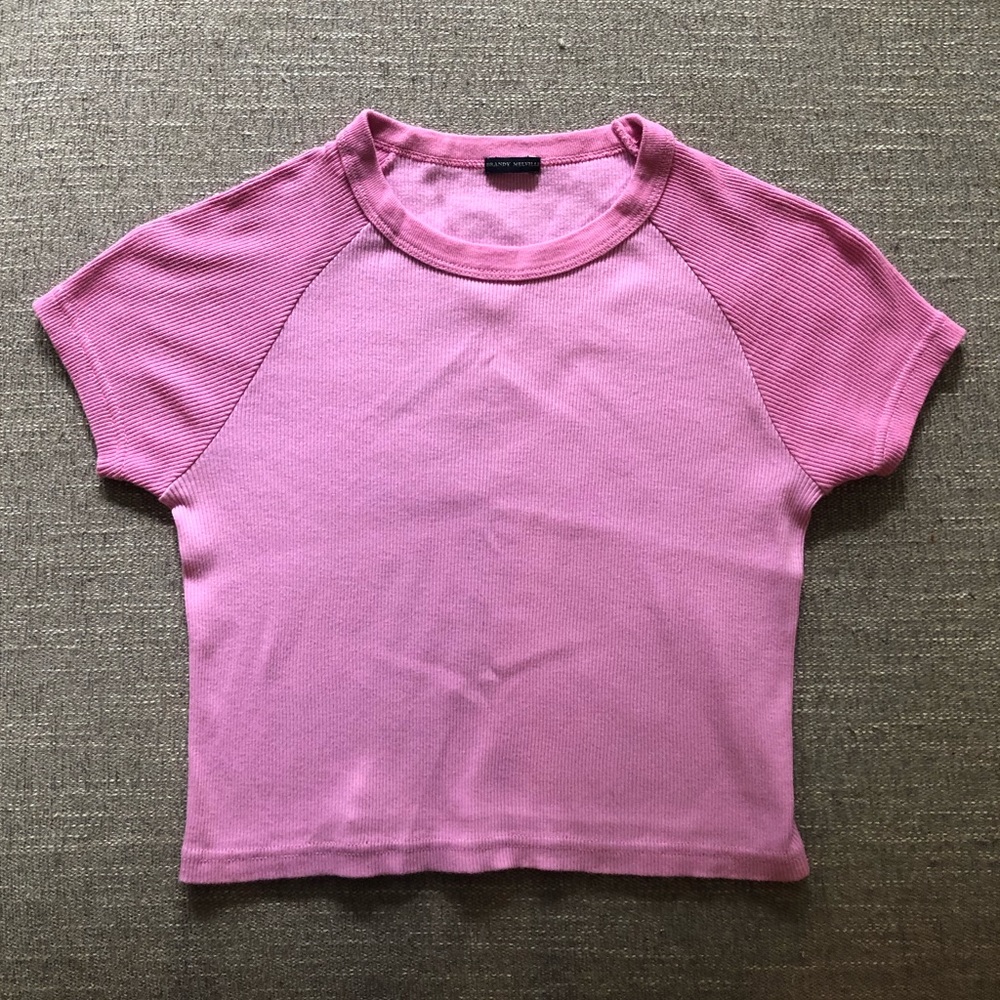 brandy melville rare bubblegum pink bella top
